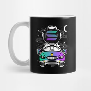 Astronaut Car Solana Coin To The Moon Crypto Token Cryptocurrency Wallet Birthday Gift For Men Women Kids Mug
